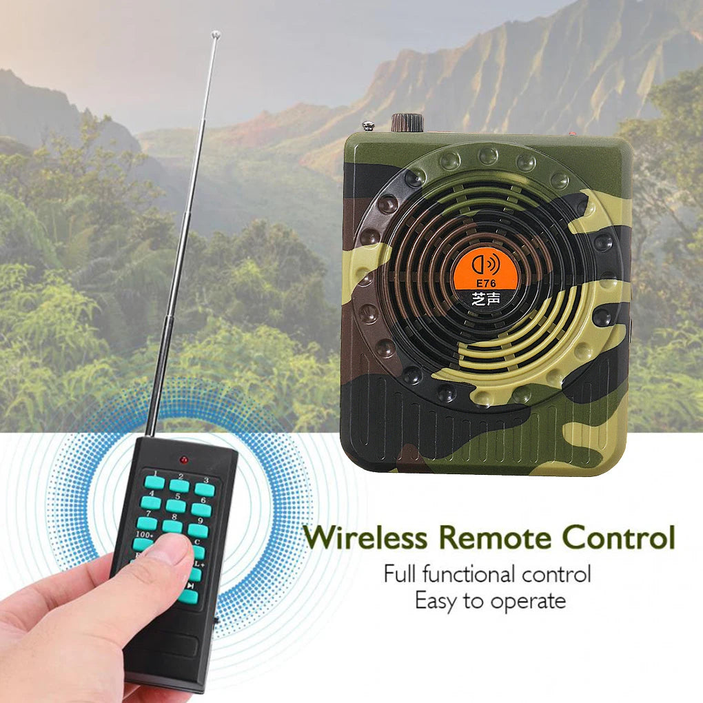 Rechargeable Remote Control Amplifier Professional Small Sound Amplifiers Bait Call Speaker Hunting Tool Sound Amplifier