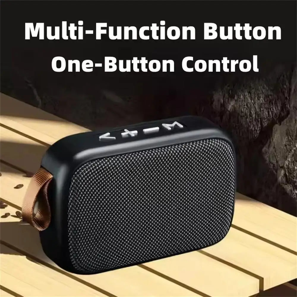 Wireless Mini Bluetooth Speaker with Fabric Design, TF Card Support, 3D Stereo Sound, Designed for Outdoor Use