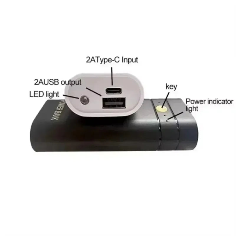 DIY Not Including Batteries Power Bank Box 5V 2A 6000mAh 2X 18650 USB Type-C Battery Charger Case For Phone Electronic Charging