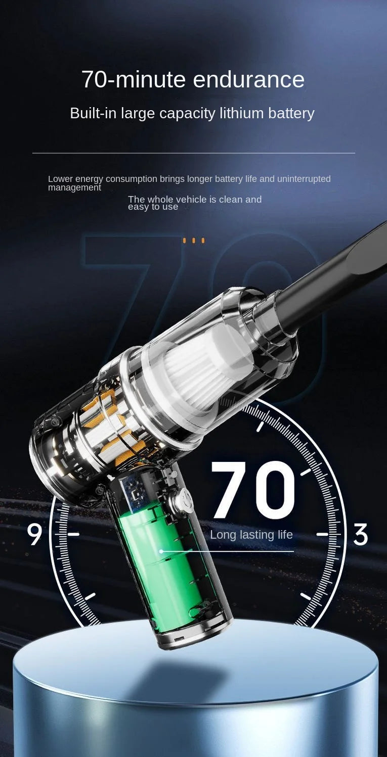 Combination Vacuum Cleaner USB Charging Car Household Vacuum Cleaner Small Car with Fully Automatic High Power Powerful Cleaning