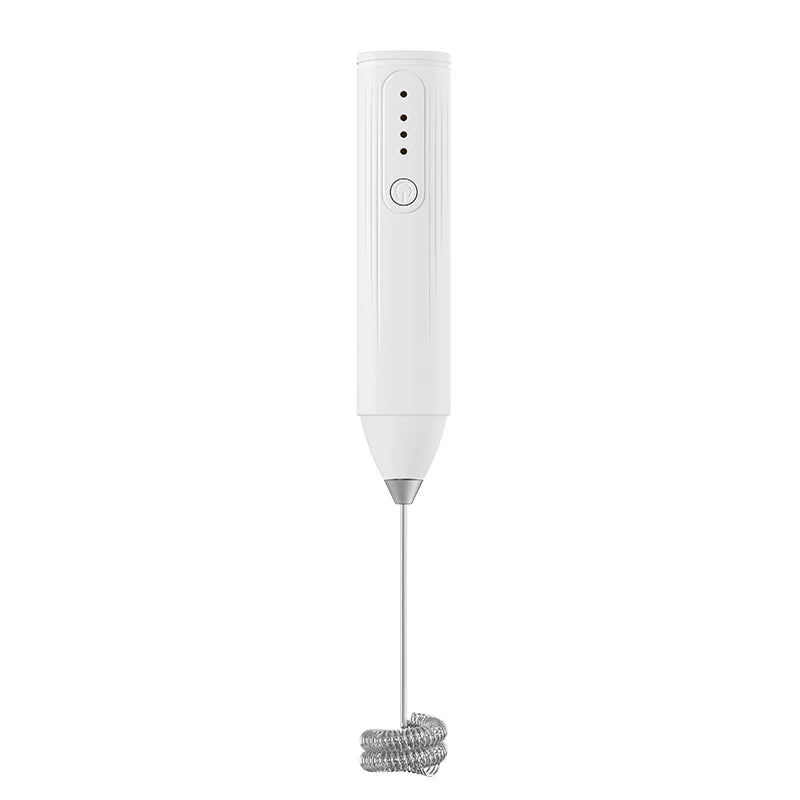 Handheld WhiskAutomatic Stainless Steel Mini Portable Blender 3 Speed Adjustable USB Rechargeable Blender Milk Frother
