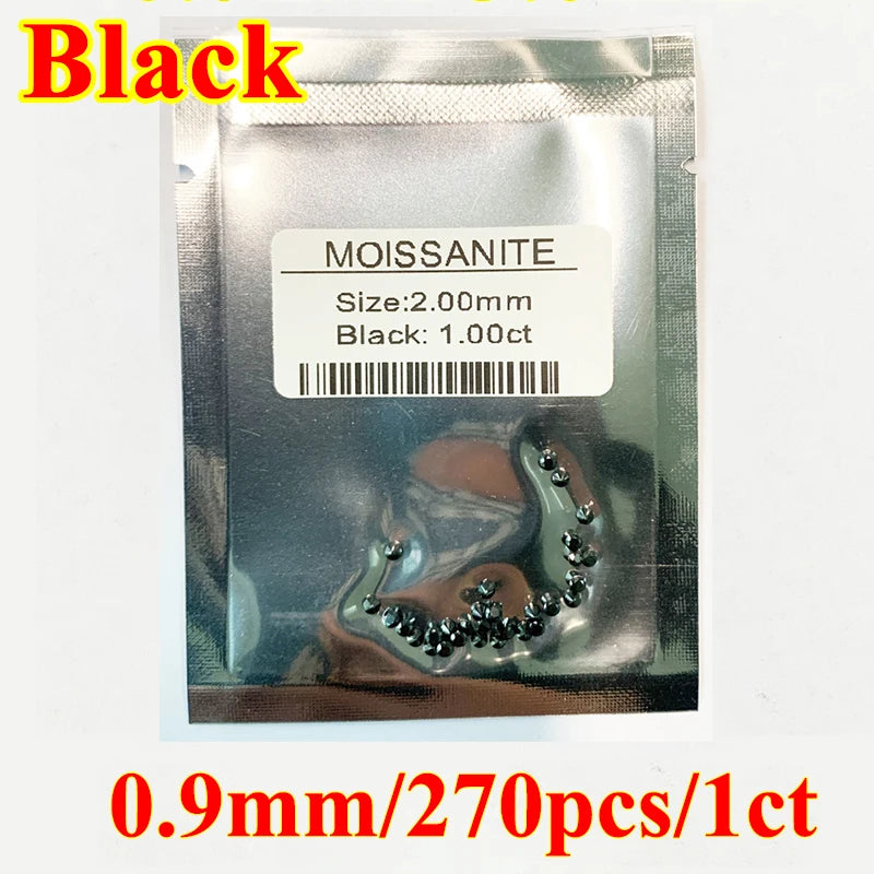 DJMAX Factory Direct Sales Moissanite Loose Stone D Color Moissanita Gemstone Lab Grown Diamond Certified Black Moissanite Stone