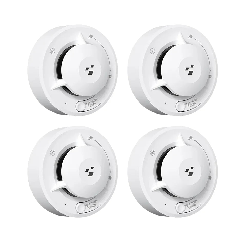 Tuya Wifi Smart Smoke Detector Photoelectric Sensor Fire Alarm 85dB with AA Batteries Compatible with Tuya App for Home Security