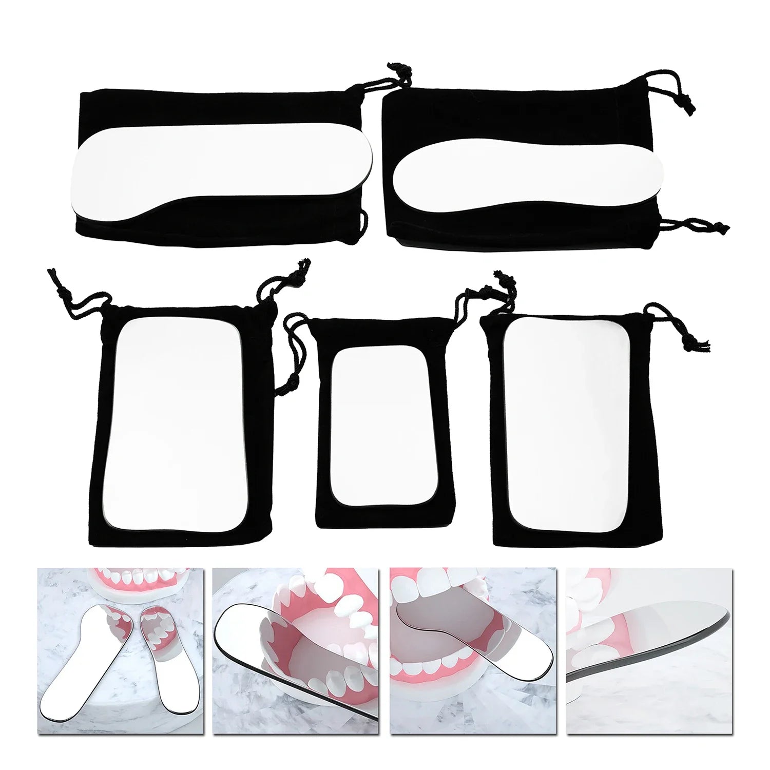 5Pcs/set Dental Orthodontic Mirror Photography Double-Sided Mirrors Dentistry Reflector Intra Oral