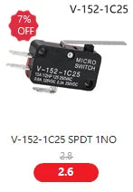 10pcs/lot Large micro switch V-15-1C25, silver point V-15-IC25 microwave oven, contact switch, copper point tact switch