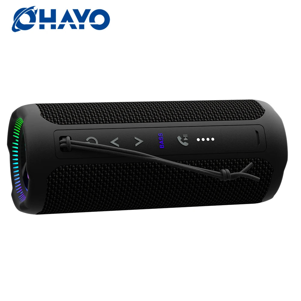 OHAYO Portable Bluetooth Speakers Wireless Loud Stereo Sound IPX7 Waterproof Outdoor Portable 35W Super Bass Speaker for Party