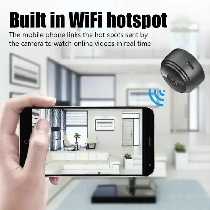 Mini Security Protection Camera Smart WiFi Wireless Video Surveillance 1080P HD Indoor Night Vision Secret Security Hoome Camera