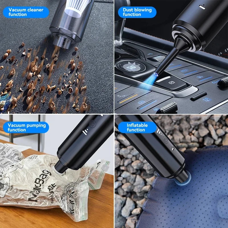 New Car Vacuum Cleaner Wholesale Portable Wireless Handheld Mini Blower 4-in-1 Car Vacuum Home & Car Use Accessories