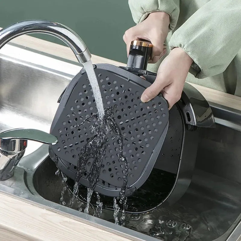 Air Fryer Mat Silicone Reusable Non-Stick Round Square Heat Resistant 450F for Baking Steaming Oven Microwave Dishwasher Safe