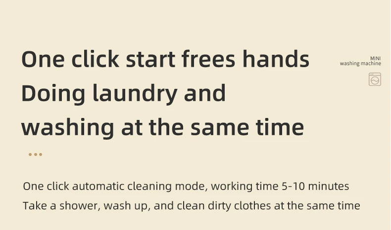 Mini Washing Machine Household Electric Washing Cup Underwear Socks Small Wireless Charging Washing Machine