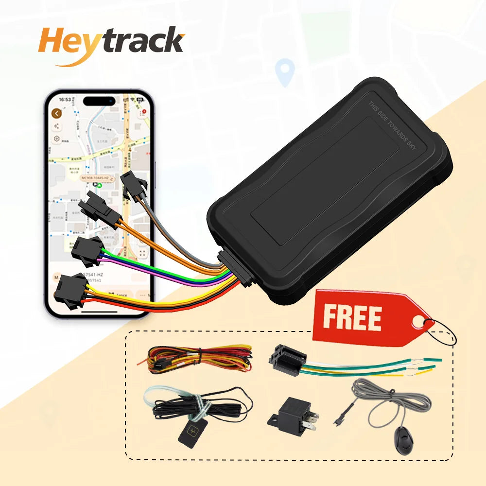 4G GPS Tracker For Car Motorcycle Anti-theft Vehicle GPS Tracking Device Mini GPS with Free Real Time Tracking Web APP and Relay