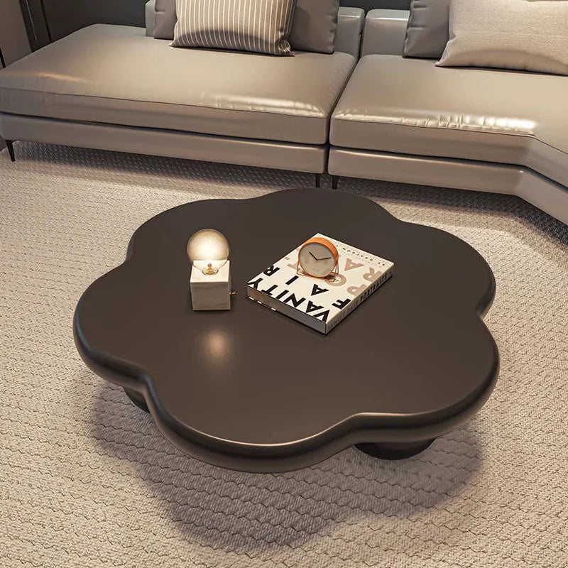 Kawaii Trendy Coffee Table Unique Cloud Shape Minimalist Luxury Coffee Table Living Room Modern Table Basse Design Furniture