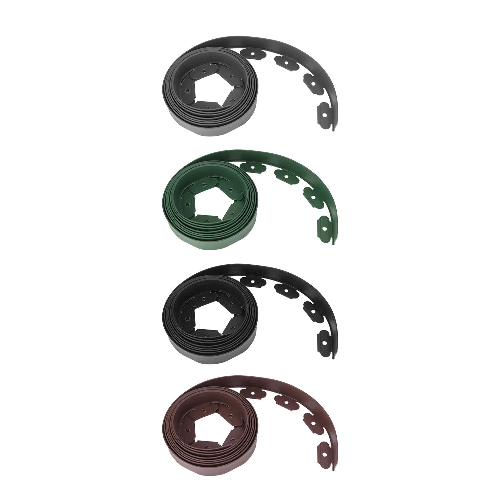 Landscape Edging Kit Lawn Edging Include 15 Spikes PE Garden Edging Border for Landscaping Flower Gardens Lawn