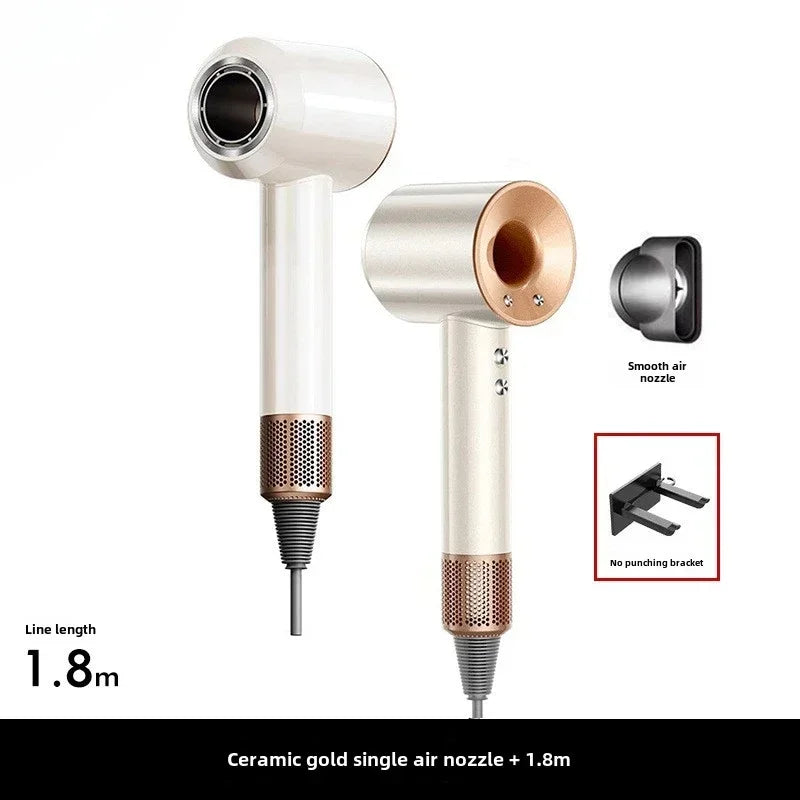 5 in 1 Professional Hair Dryer, with Hot and Cold Air Functionality - Lightweight and Thermostatic Styling Tool for Smooth Hair