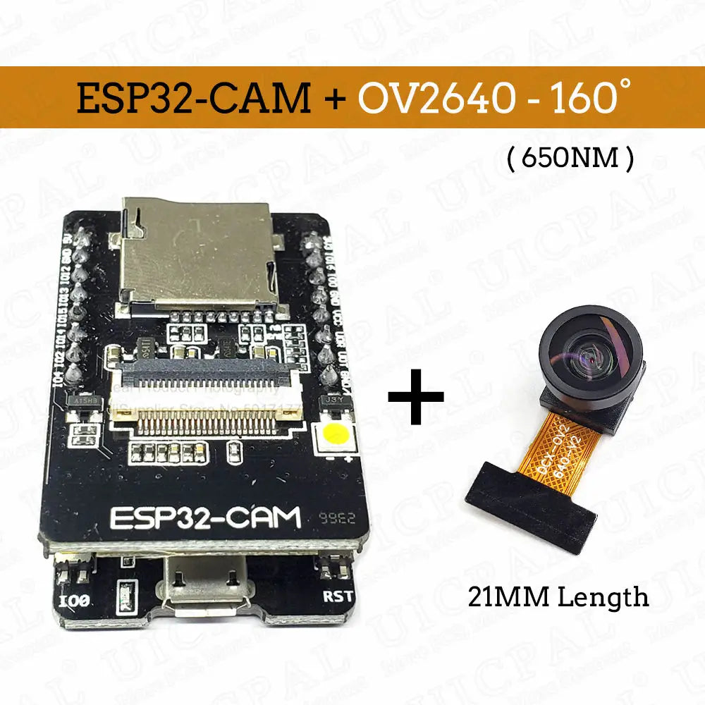 Original ESP32-CAM Camera Module Kit 2.4 GHz WiFi Bluetooth 8MB PSRAM OV2640 Camera Module 66 120 160 Degree 850nm Night Vision