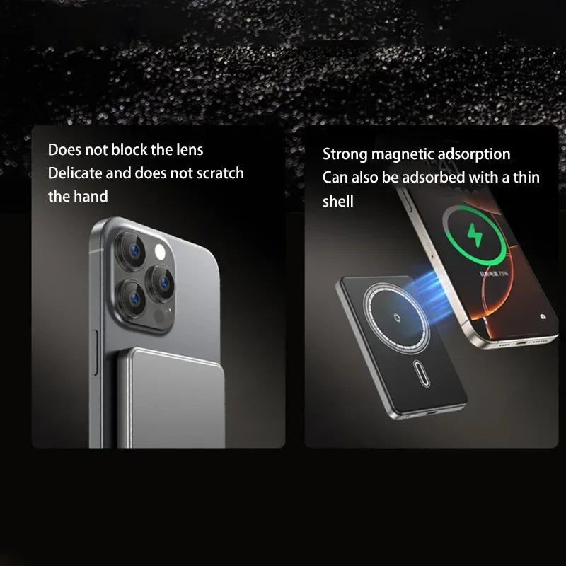 500000mAh Magnetic Power Bank  Fast Charging  Portable Wireless PD22.5W Fast Charging External Battery for Magsafe for iPhone