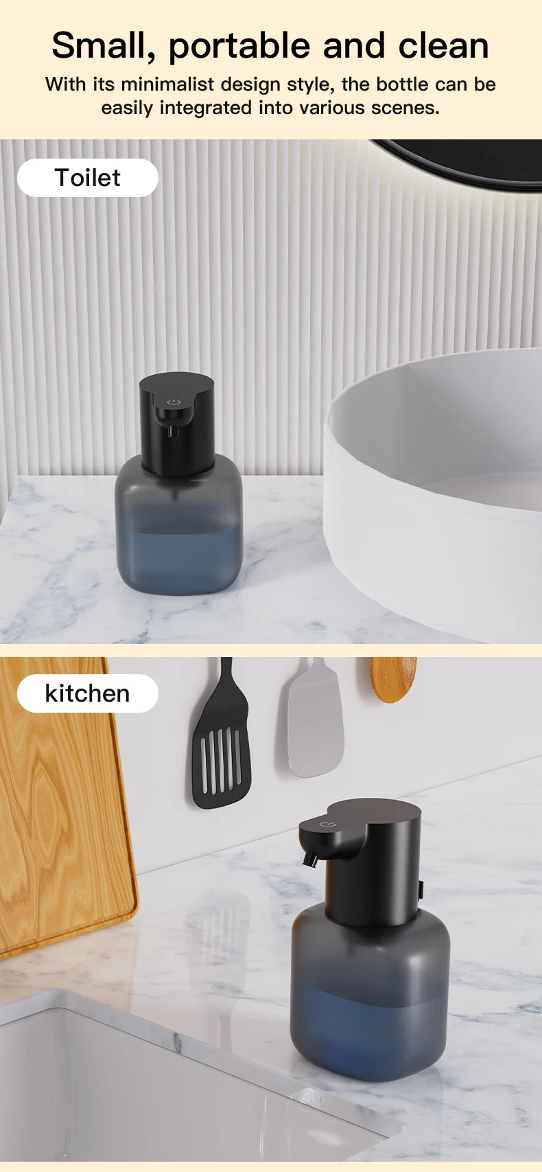 500ML P6 Large Capacity Contactless Intelligent Induction Automatic Sense Soap Dispenser Electric Hand Sanitizer Washing Machine