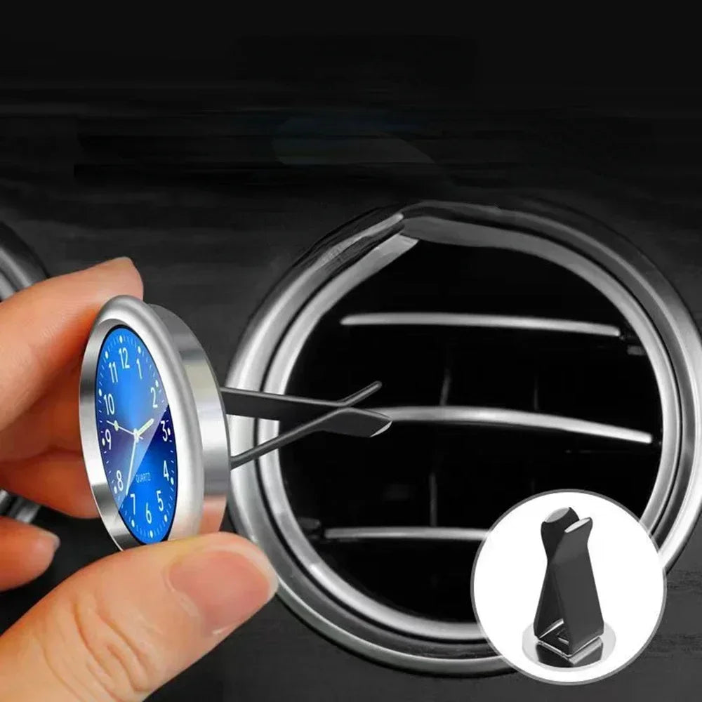 Car Clock Luminous Automobiles Internal Stick-On Mini Digital Watch Mechanics Quartz Clocks Auto Ornament Car Accessories Gifts