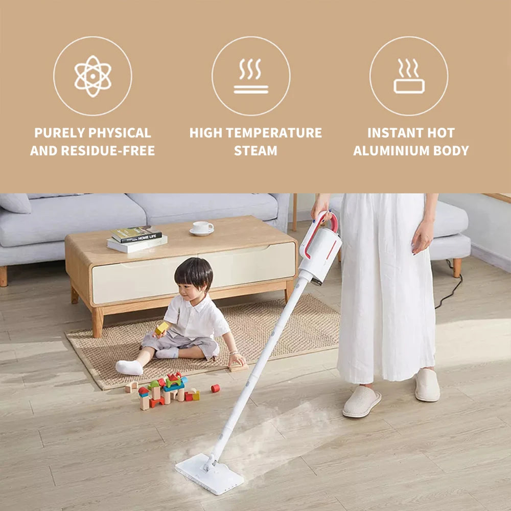 Original Deerma DEM-ZQ610 Steam Mopping Machine Multifunction Household Cleaning mop Aspirador 5 Attachments Mold