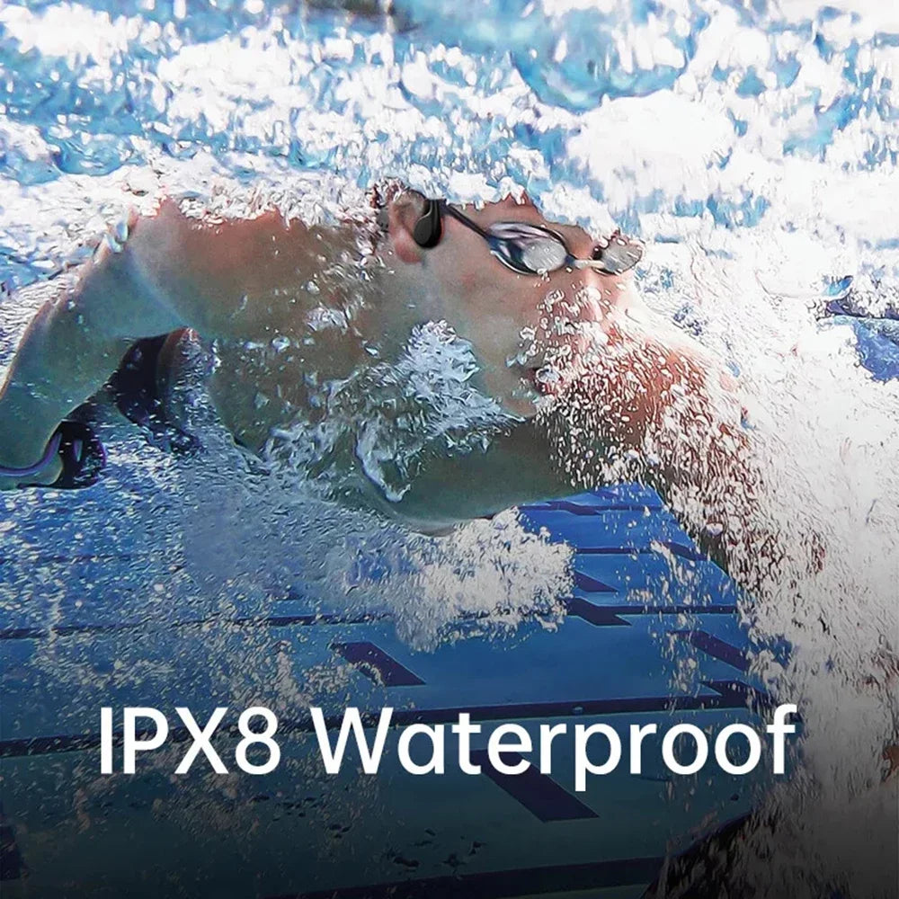 Bone Conduction Headphones IPX8 Waterproof MP3 32GB Bluetooth5.4 Wireless Headphones With Mic Swimming Sports Fitness 2026 NEW