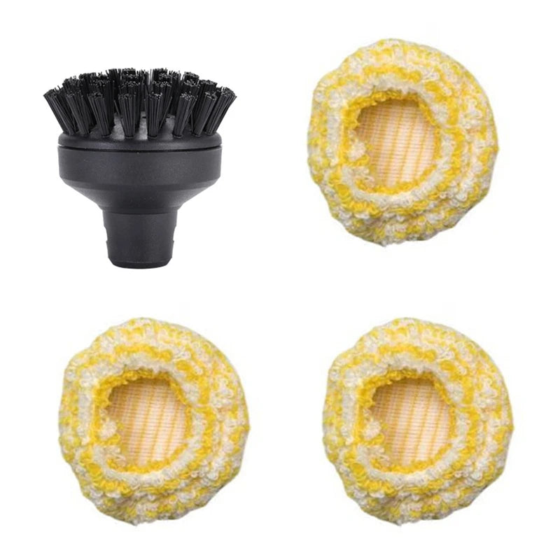 Mop Cloth Cover For Karcher SC2 SC3 SC4 SC5 Handheld Steam Vacuum Cleaner Large Round Brush Steamer Cover Nylon Accessories
