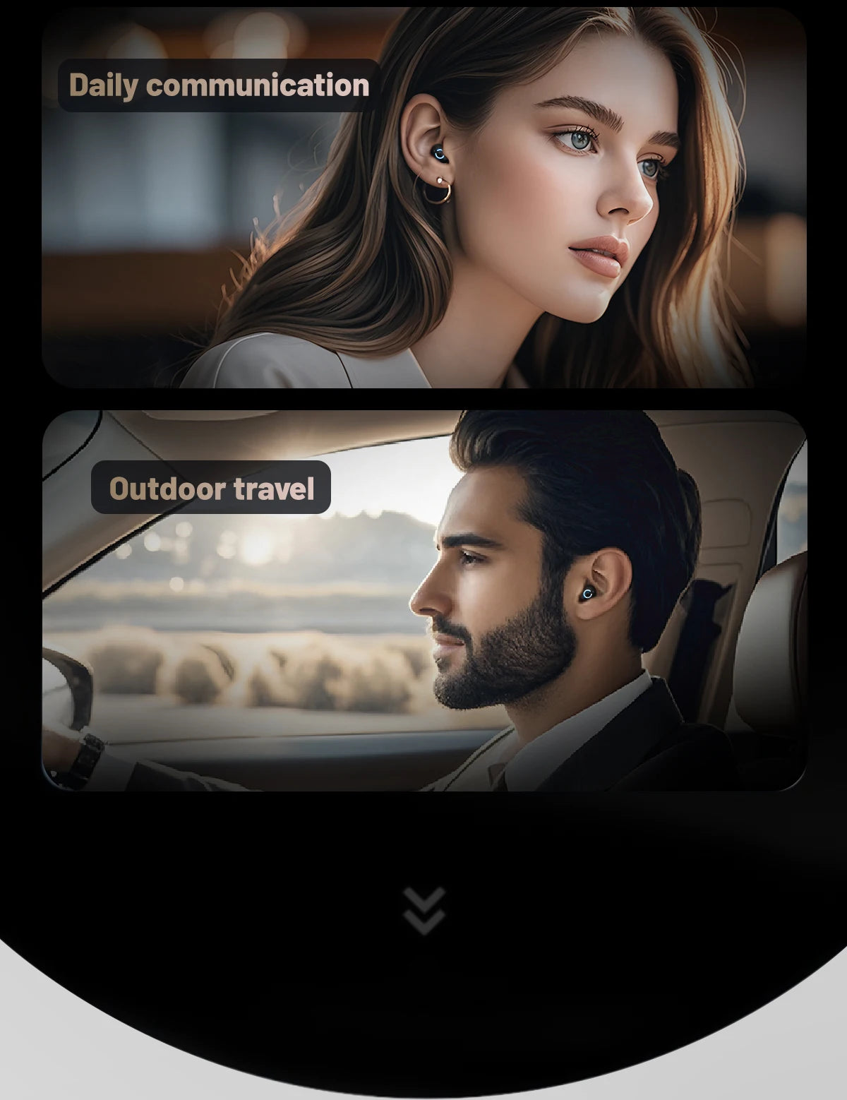 Wireless Headphones Bluetooth Earphones With Mic Headset Single Ear Waterproof Earbuds for Left and Right Ear Wear Ear-Mounted