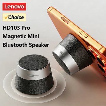 Choice Lenovo Bluetooth Speaker Magnetic Wireless Bluetooth 5.4 Player IPX5 Waterproof Mini Portable Loudspeaker Music HD103 Pro