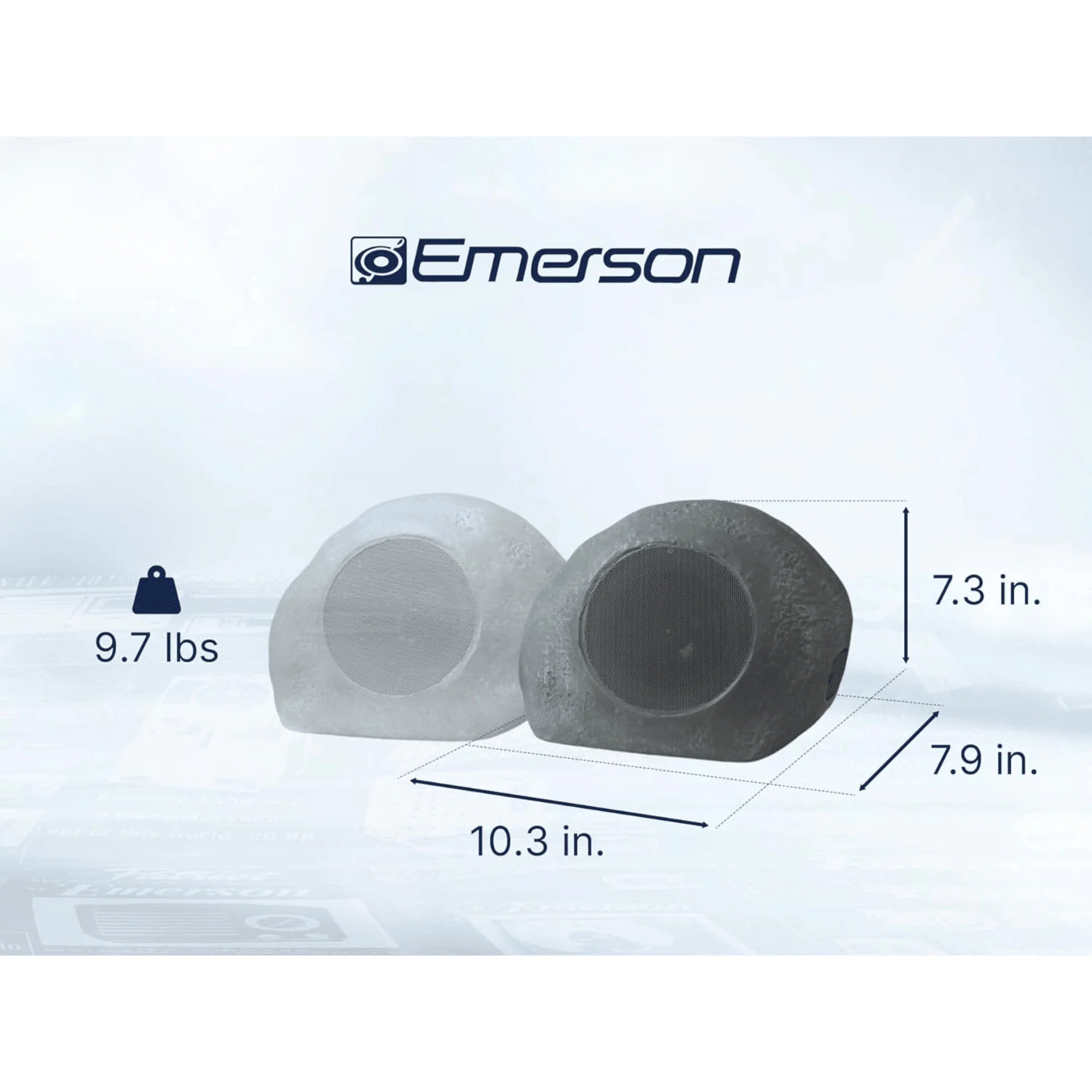 1-Pair Mini Pebbles Duo for Bluetooth TWS Speakers Portable Duo Portable for Bluetooth Speakers