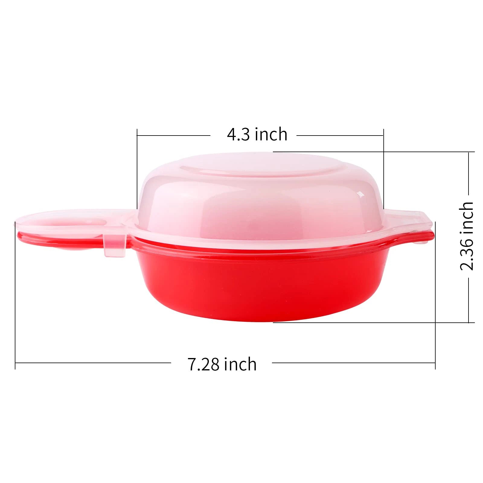 2pcs/set Microwave Oven Egg Cooker 1 Minute Fast Microwave Cheese Eggs Cooker PP Easy Use Home Kitchen Cooking Tool