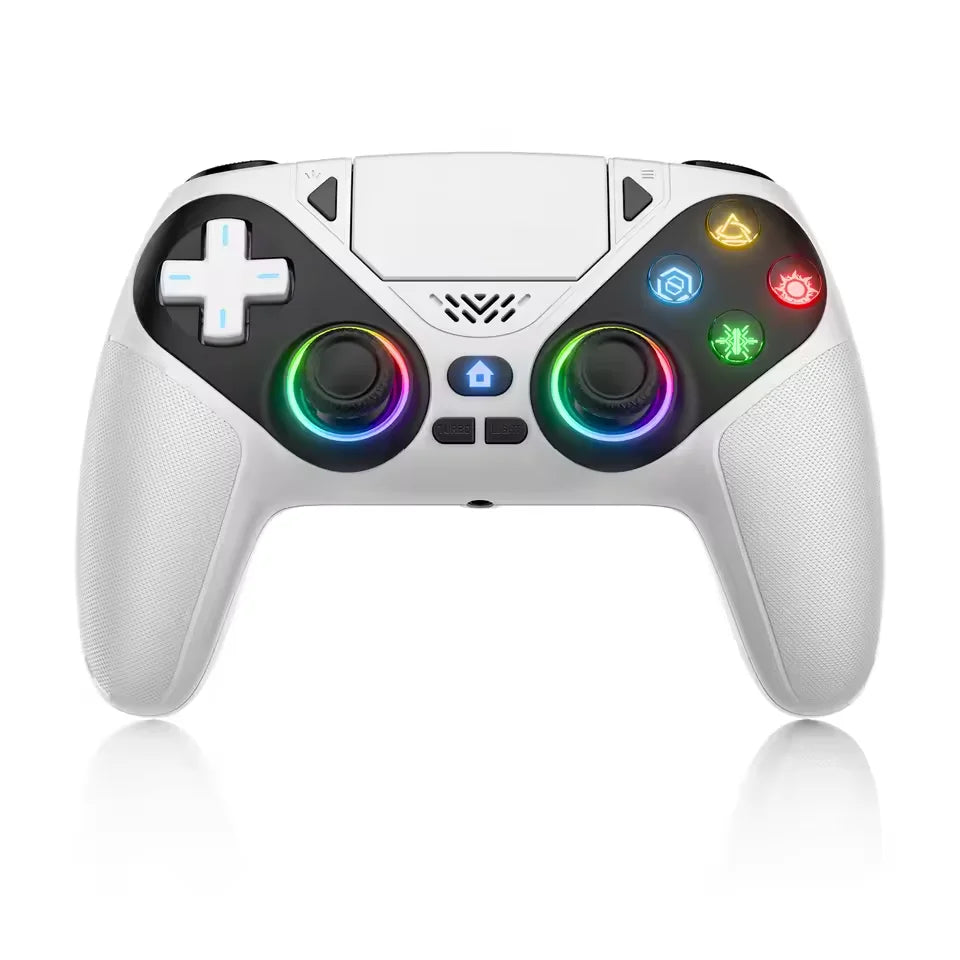 Wireless RGB Light Gamepad For Playstation 5 Controller Console Gaming Controller With Turbo Dual Sense Vibrate Programming
