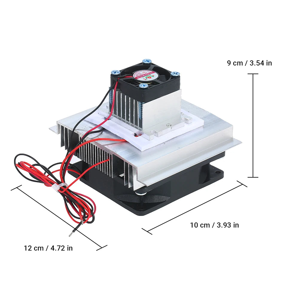 TEC Electron Semiconductor Refrigeration Cooler Cooling Plate DIY Radiator Local Cooling Small Space Cooling Device Kit