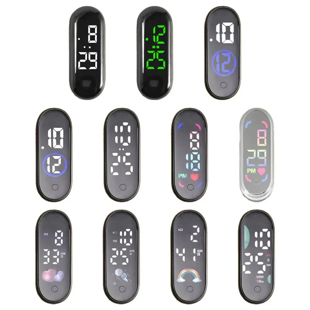 Luminous Motorcycle Car Clock Auto Internal Stick-On Mini Sport Waterproof Watch Mechanics Led Clocks Auto Ornament Accessories