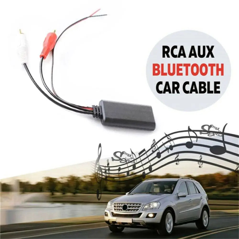 Durable Auto Audio Input Auto Play Wireless Music Stereo Radio Bluetooth Receiver Receiver Module AUX Receiver 2 RCA Cable