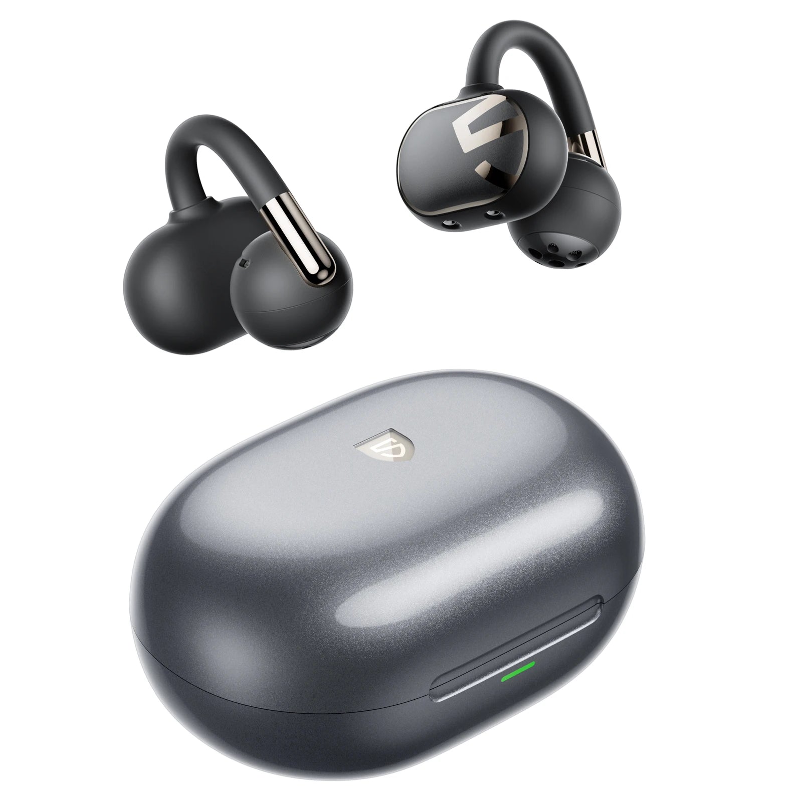 SoundPEATS Clip1 Open Ear Wireless Headsets Bluetooth 5.4 with Hi-Res LDAC & Dolby Audio, Comfort Clip On Sports Earphones IPX5