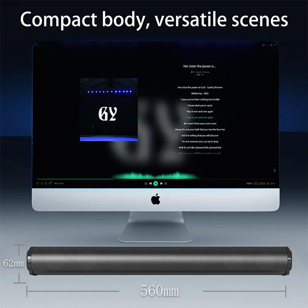 BS-10 Portable Bluetooth Speaker 3D Stereo Surround Desktop Home TV Computer Outdoor Ultra Power Sound TV Projector Subwoofer
