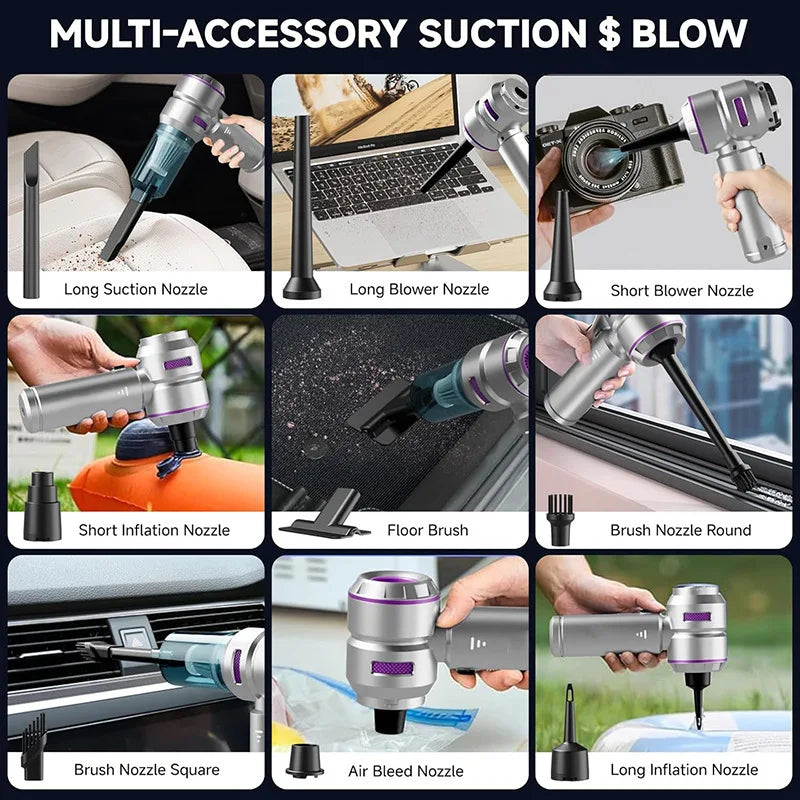 2026 New Car Vacuum Cleaner Strong Suction Cordless Wireless Cleaner Portable HandHeld Vacuum Cleaner Cleaning Machine