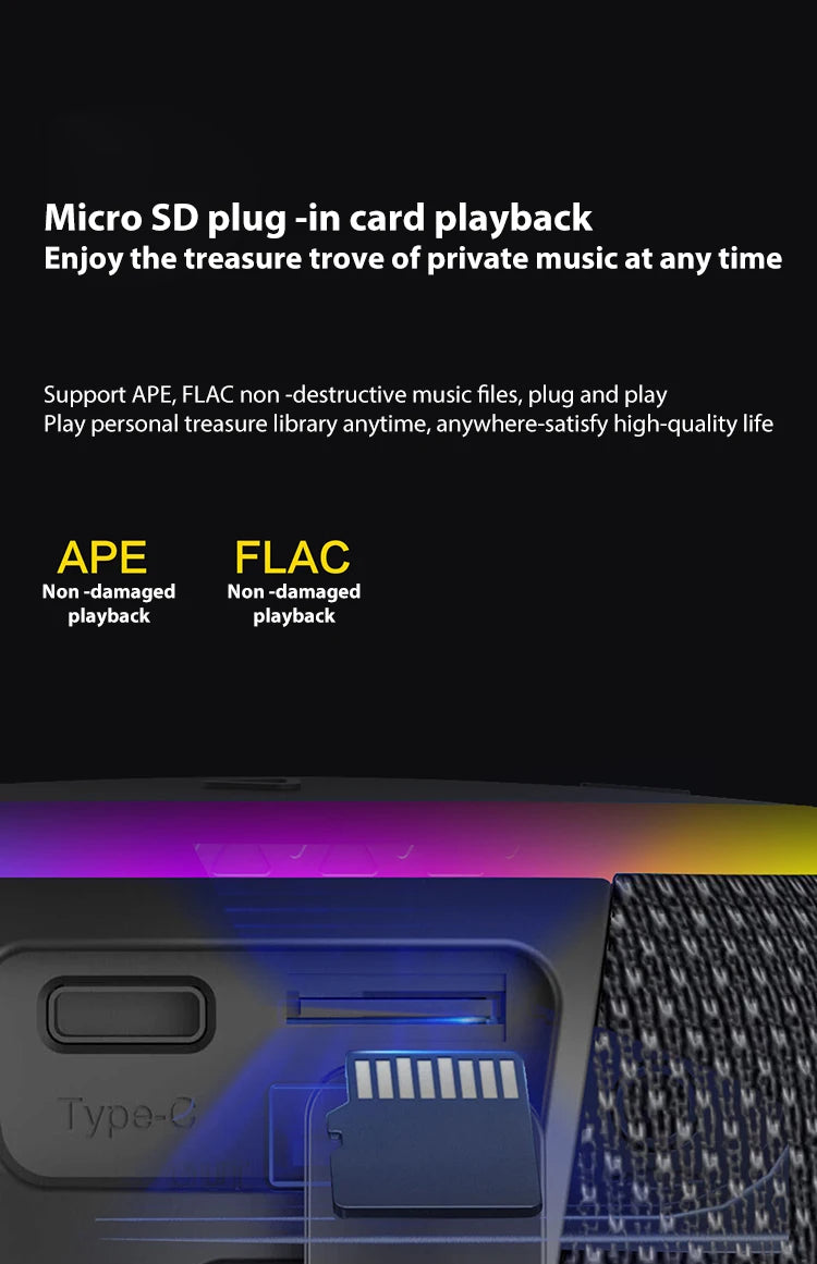 Soundage Portable Wireless Bluetooth Speaker 360 Degree Stereo Surround Subwoofer IPX6 Waterproof Support TF TWS Speaker