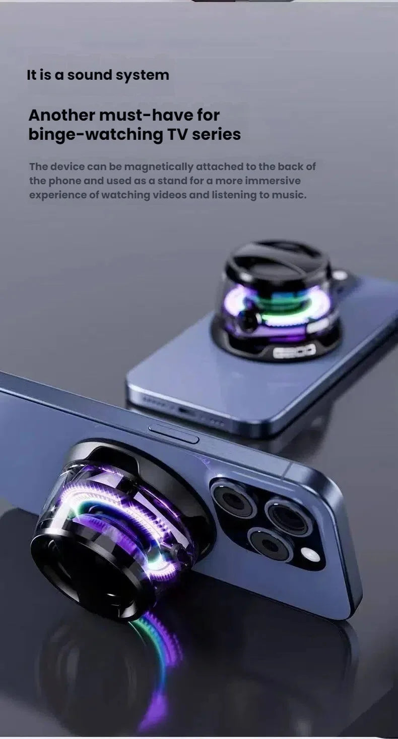Portable Bluetooth Speaker HECATE G200 RGB Lighting Magnetic Speaker BT5.3 Mini Sound Box 7 Hours Playback Phone Holder