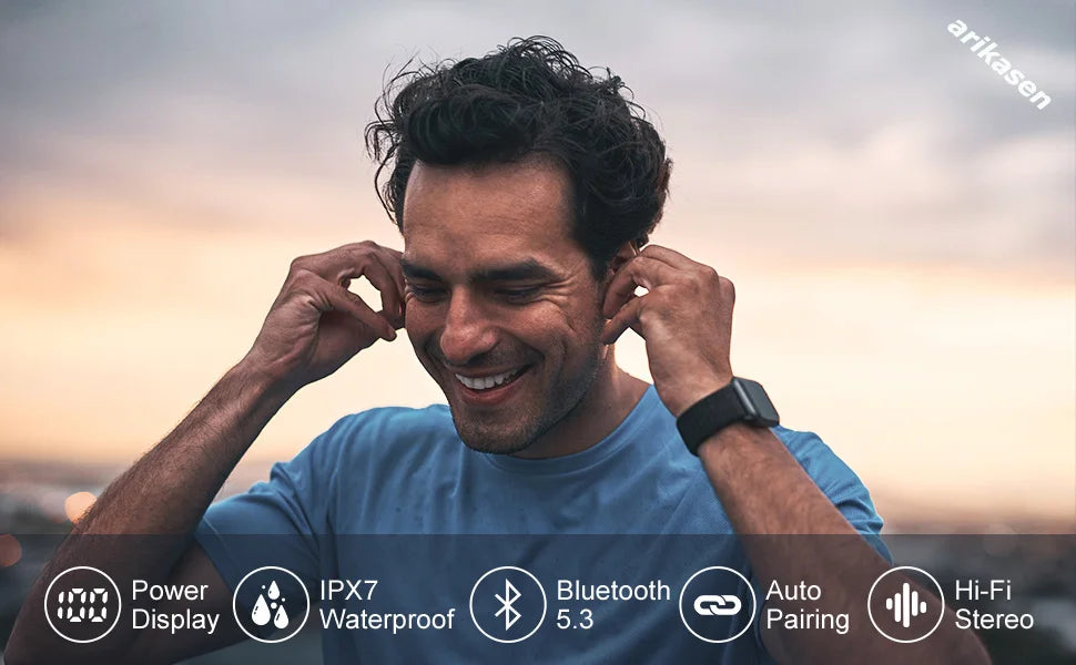 Bluetooth 5.3 Wireless Over-Ear Headphones – HiFi Stereo Sound