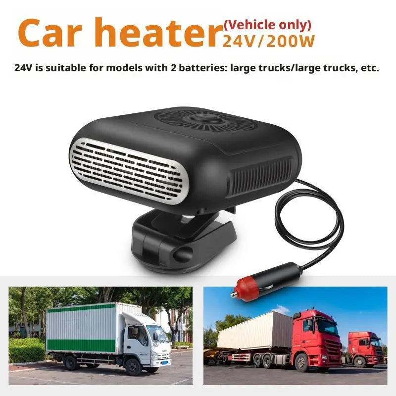 12v/24v Car Heater Fan For Car Front Windshield Defogging Demister Car Anti-Fog Heater Defroster Interior Accessories