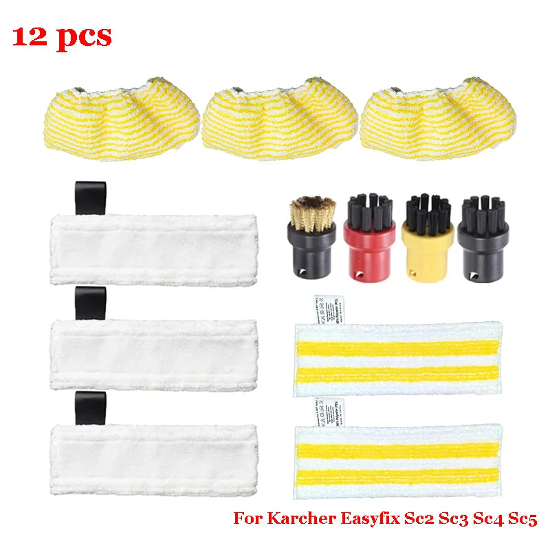 Steam Mop Cloth For Karcher Easyfix Sc2 Sc3 Sc4 Sc5 Handheld Vacuum Cleaner Part Yellow  Mop Cloth Cover Rags Pads  Accessory