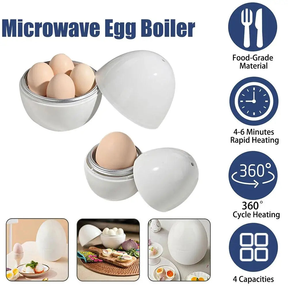 Microwave egg boiler eggy Microwave Egg Poachers Cooker Steamer Box for Chicken and Quail Eggs Kitchen Tools Egg Tools