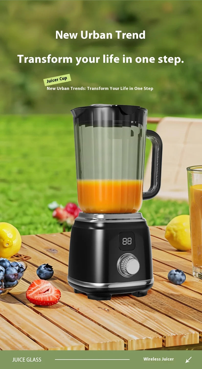 New Home Blender 10 Blades 3000mAH Multifunctional Juicer Ice Crusher Juice Extractor High Juice Rate Kitchen Tools