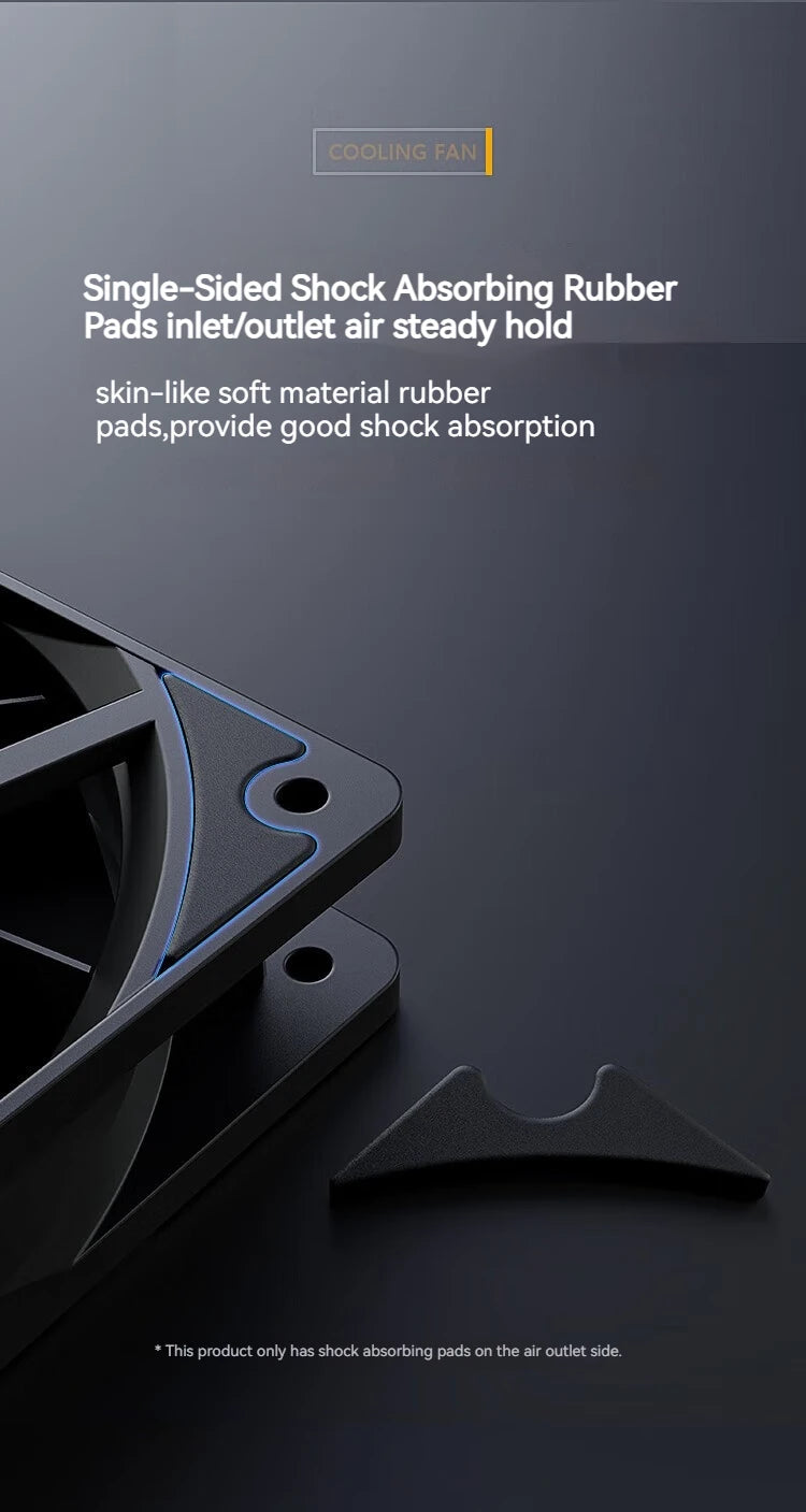 ID-COOLING XF-120-K Simplicity Efficiency PC Gamer Computer Case Fan 12V 4Pin PWM Adjust Speed Serializable Cooling Ventilador