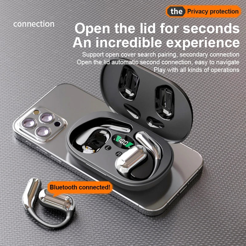 Q16 Ai Translator Earbuds Real-Time 144 Languages & Accents, Ows 3-in-1 Open Ear Wireless Bluetooth Earbuds with Charging Case