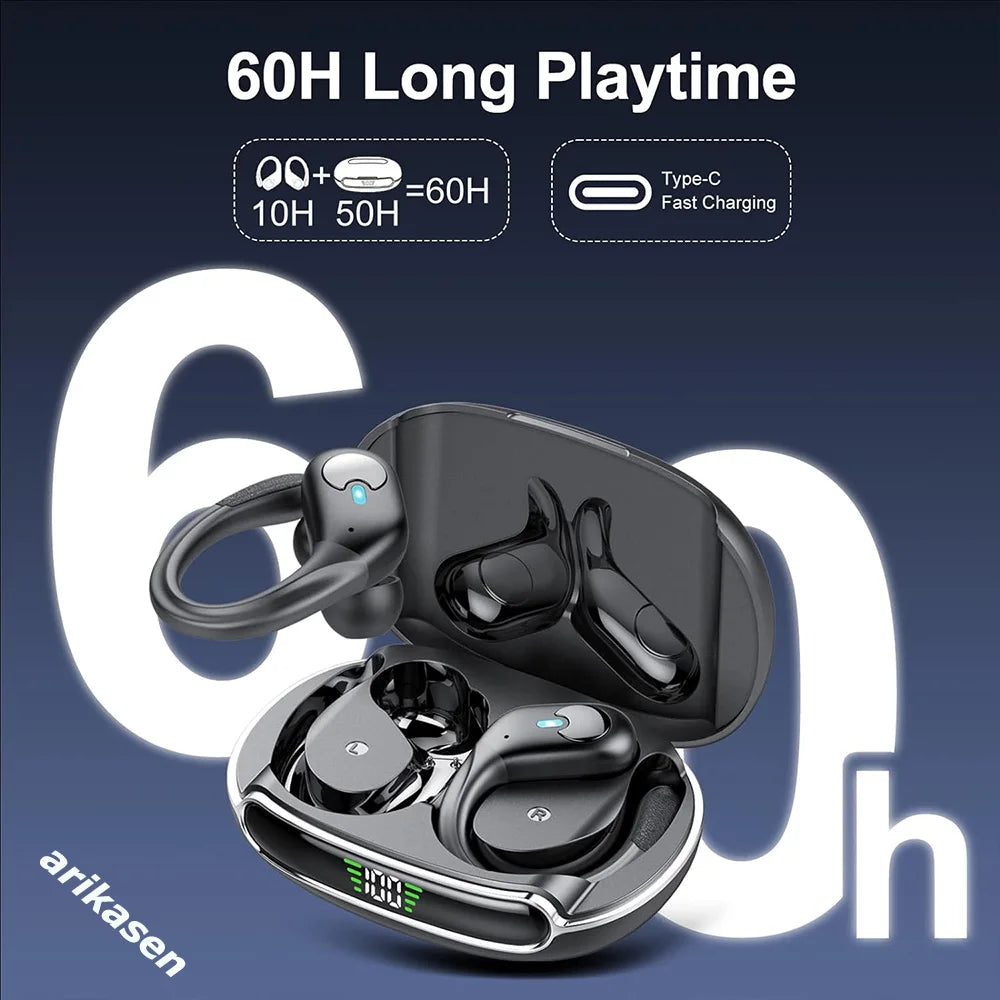 Bluetooth 5.3 Wireless Over-Ear Headphones – HiFi Stereo Sound