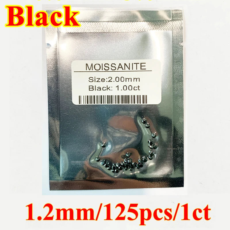 DJMAX Factory Direct Sales Moissanite Loose Stone D Color Moissanita Gemstone Lab Grown Diamond Certified Black Moissanite Stone