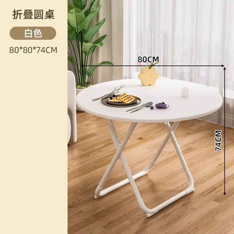 Folding Dining Table Household Small Apartment Eating Square Table Balcony Portable Dining Table Simple