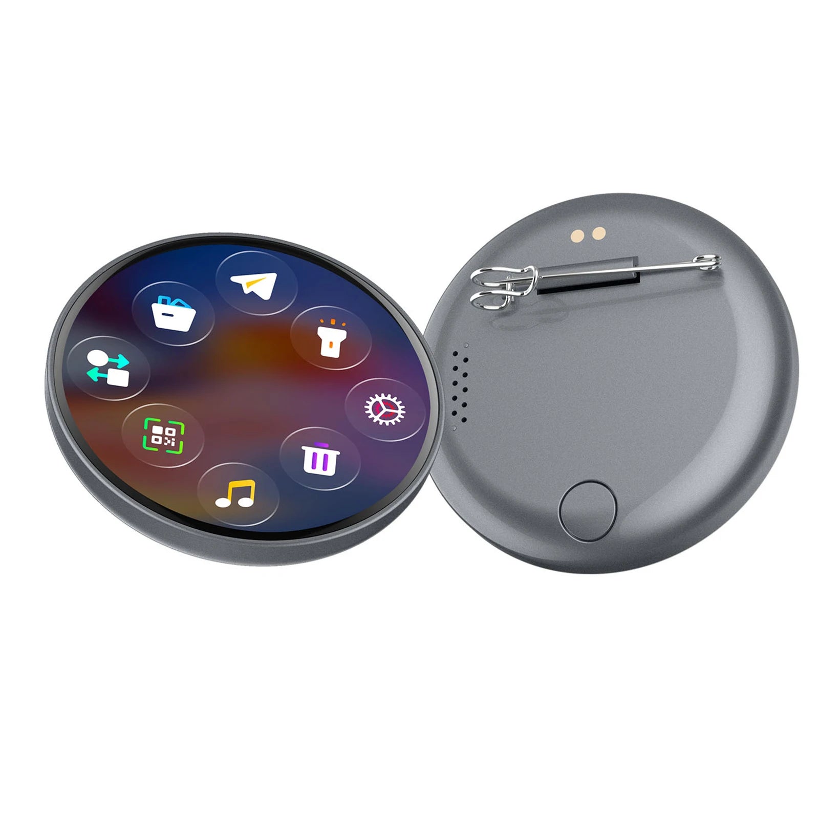 Smart Digital Badge Dynamic Electronic Display Outdoors Small Pendant Fashionable Electronic Badge Digital Show Sceen Home Decor