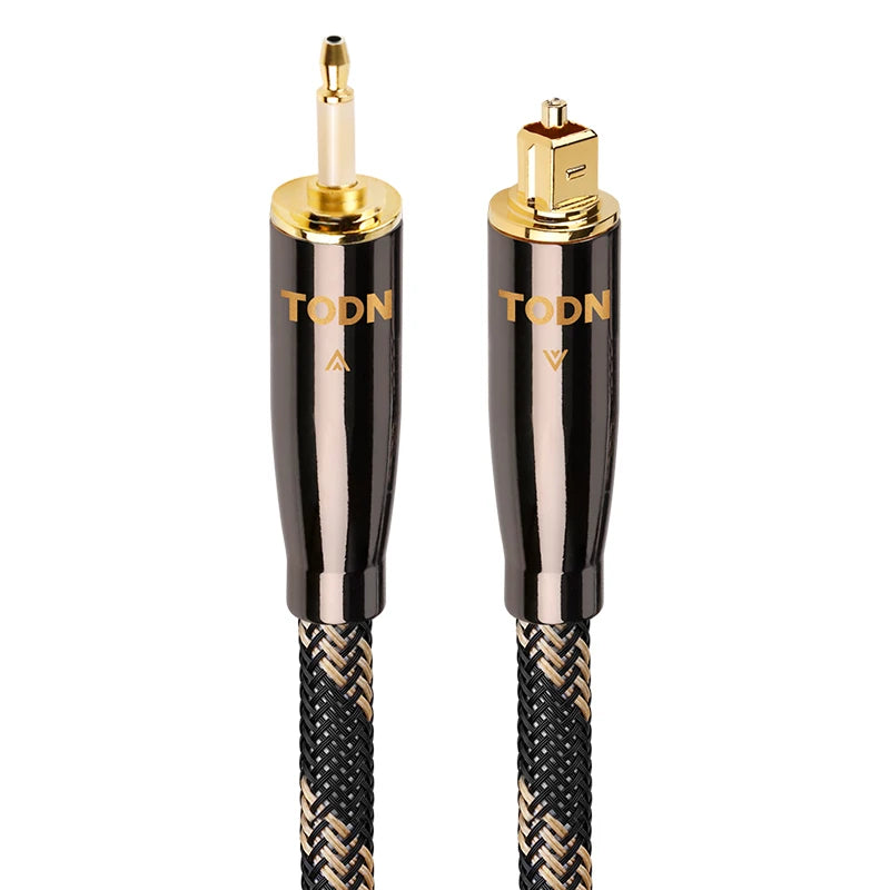TODN HiFi Optical Audio Cable Digital Fiber Optical Toslink S/PDIF Gold Plated Plug Surround Sound System for TV, PS4, Xbox, CD